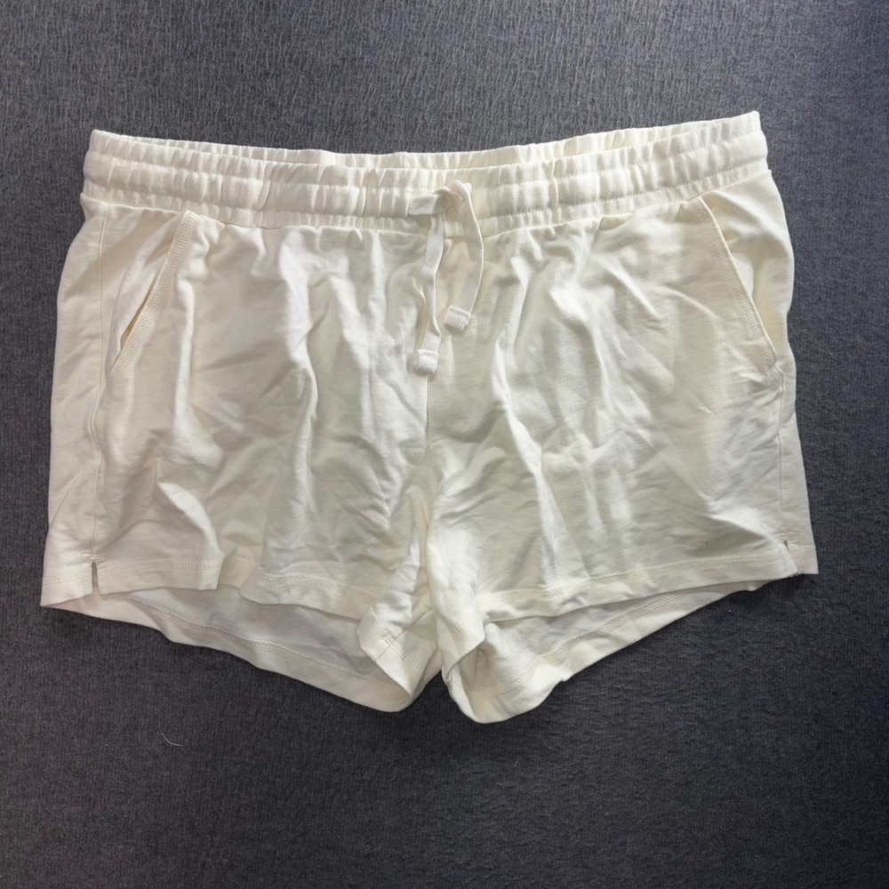 Alpine Design Womens XXL Fleece Shorts Unbleached Cream ADW12805 NWT